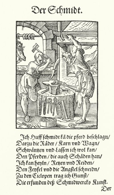 The Blacksmith (engraving) 作者 约斯特（后）安曼