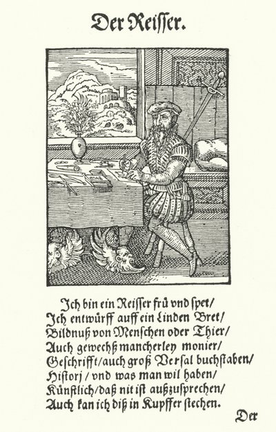 The Draughtsman (engraving) 作者 约斯特（后）安曼
