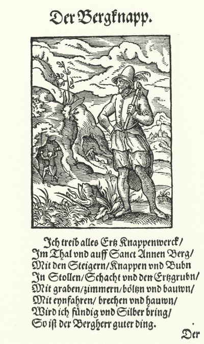 The Miner (engraving) 作者 约斯特（后）安曼