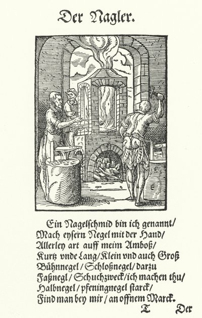 The Nail Maker (engraving) 作者 约斯特（后）安曼