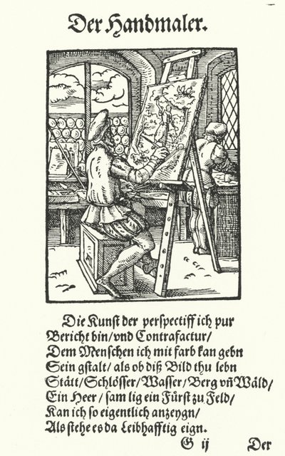 The Painter (engraving) 作者 约斯特（后）安曼