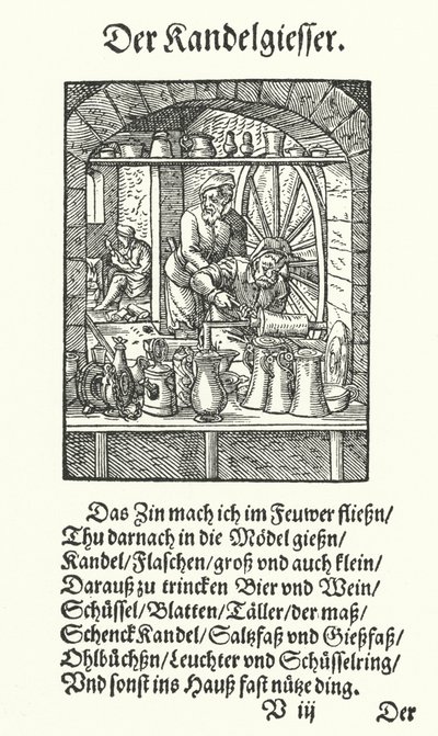 The Pewterer (engraving) 作者 约斯特（后）安曼