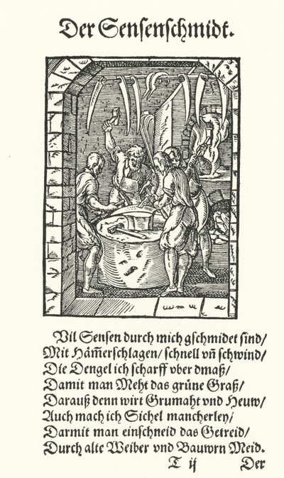 The Scythe Maker (engraving) 作者 约斯特（后）安曼