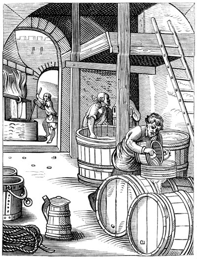 布鲁尔（Brewer），16世纪，1849年。 作者 Jost Amman