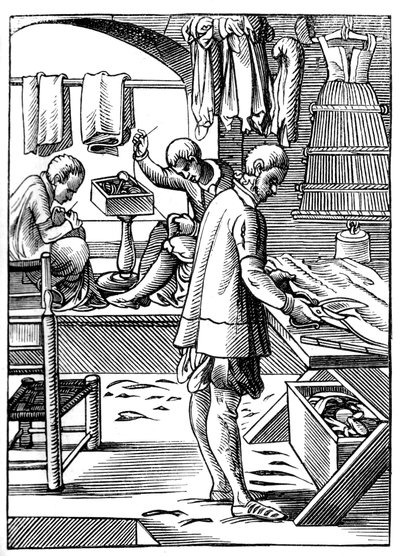 裁缝，16世纪1849年。 作者 约斯特安曼