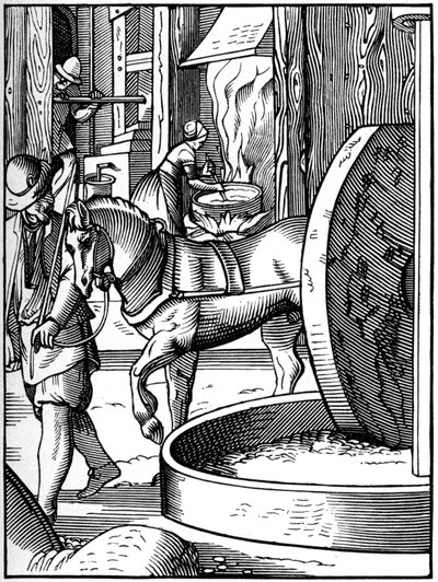 石油制造，16世纪1849年。 作者 约斯特安曼