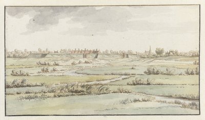 S-Hertogenbosch 附近的圣米歇尔要塞景观 作者 约书亚·德·格雷夫（归因于）