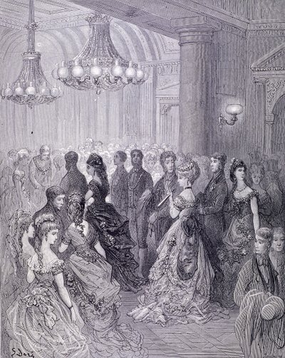 宅邸的舞会》，1872年 作者 日报