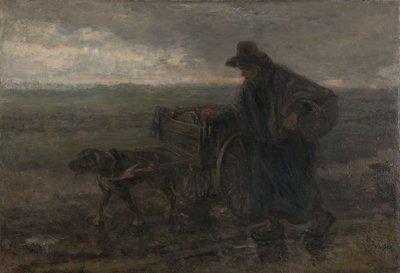 乡村道路和田野 作者 以色列的约瑟夫 (1824-1911)