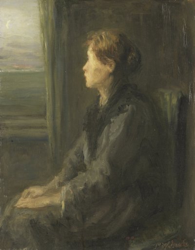 窗边的女人 作者 以色列的约瑟夫 (1824-1911)