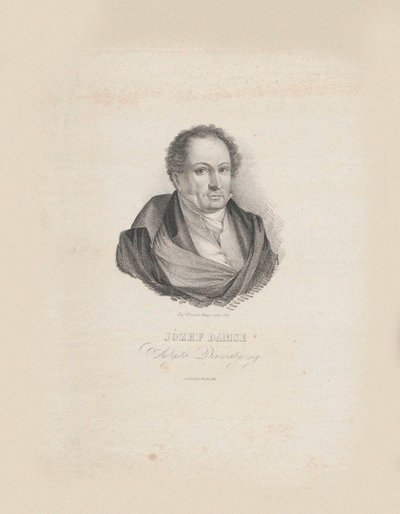 作曲家Józef Damse 1789-1852的肖像，1840年。 作者 约瑟夫·希拉里·格洛瓦奇