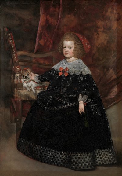 玛丽亚-特雷莎1638-1683，西班牙女皇，约1645年。 作者 胡安·巴蒂斯塔·马丁内斯·德尔·马佐