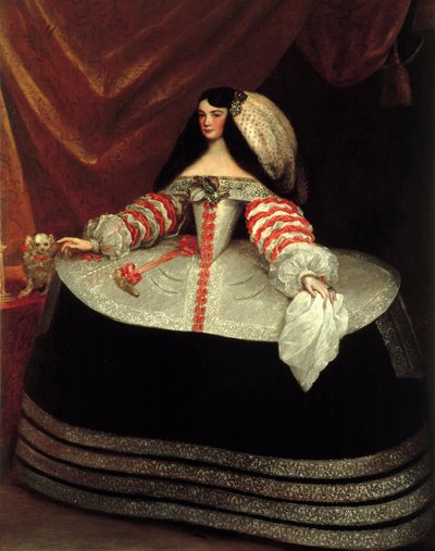 InésdeZúñiga，蒙特雷伯爵夫人，1660-1670年 作者 胡安·卡雷诺·德·米兰达