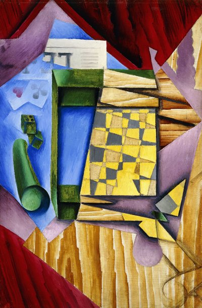 步步高，1913-14 作者 胡安·格里斯