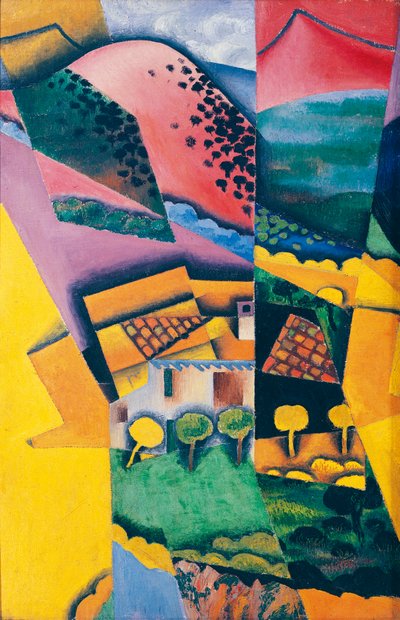 塞雷特的风景 作者 Juan Gris