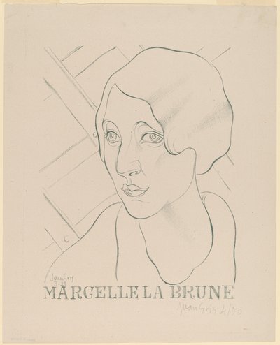 Marcelle la Brune 作者 Juan Gris