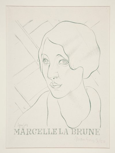 Marcelle la Brune 作者 Juan Gris