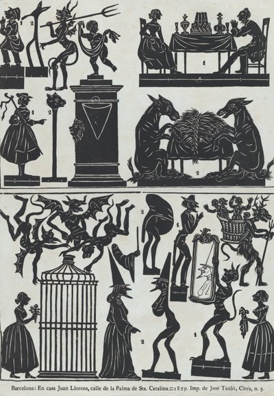 中国皮影戏的第11张图，1859年。 作者 胡安·洛伦斯