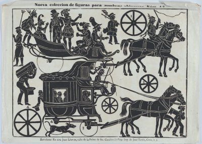 中国皮影戏的第13张图，1859年。 作者 胡安·洛伦斯