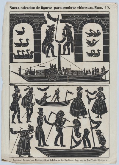 中国皮影戏的第15张图，1859年。 作者 胡安·洛伦斯