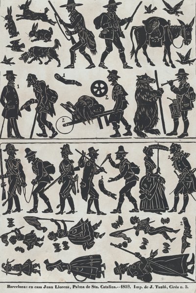 中国皮影戏的第2张图，1859年。 作者 胡安·洛伦斯
