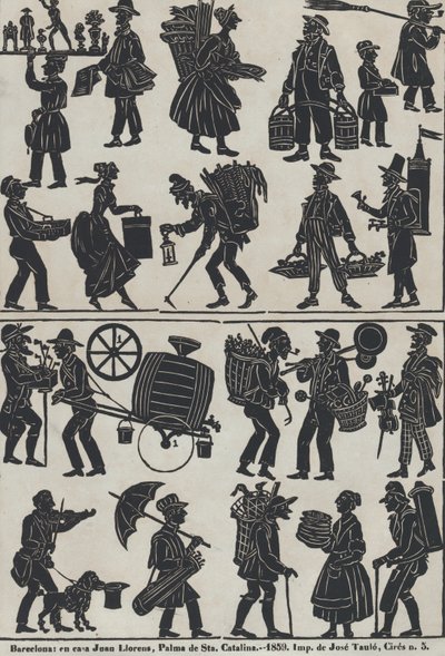 中国皮影戏的第3张图，1859年。 作者 胡安·洛伦斯