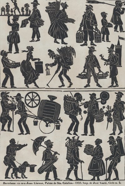中国皮影戏的第3张图，1859年。 作者 胡安·洛伦斯