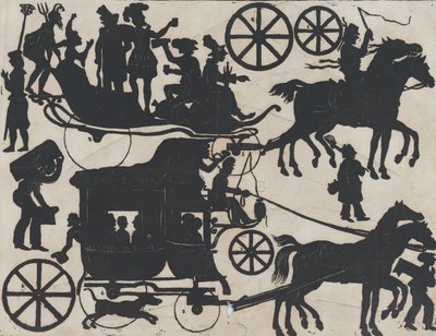 第5张中国皮影戏图，约1850-70。 作者 胡安·洛伦斯