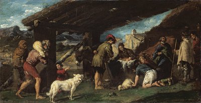牧羊人的崇拜c。 1620 作者 胡安·里巴尔塔