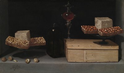 静物与糖果，1622年。 作者 胡安·范德·哈曼·利昂