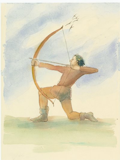 一个中世纪的弓箭手，2004年。 作者 朱迪思·多比