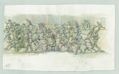 德国海军对北约克郡斯卡伯勒的轰击，1914年。 作者 朱迪思·多比