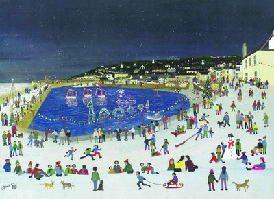 鼠洞海港之光》，2009 年（纸上水粉画） 作者 朱迪·乔尔