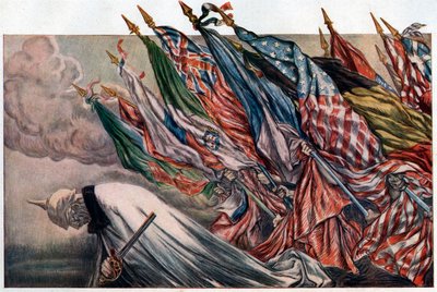 1918年 "第四届国防部贷款 "的海报（海报）。 作者 朱尔斯·亚伯·费弗尔