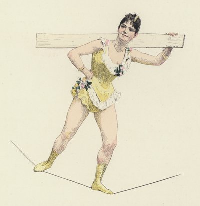 高丝艺人（彩色石版画） 作者 朱尔斯·阿森（后）卡尼尔