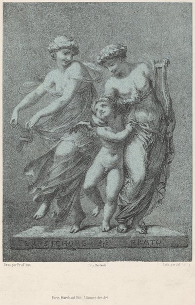 阿波罗和缪斯女神 作者 Jules Boilly 在 Pierre Paul Prud'hon 之后
