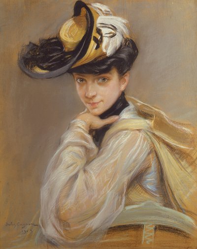 卡梅伦女士的肖像，艺术家的妻子 作者 Jules Cayron