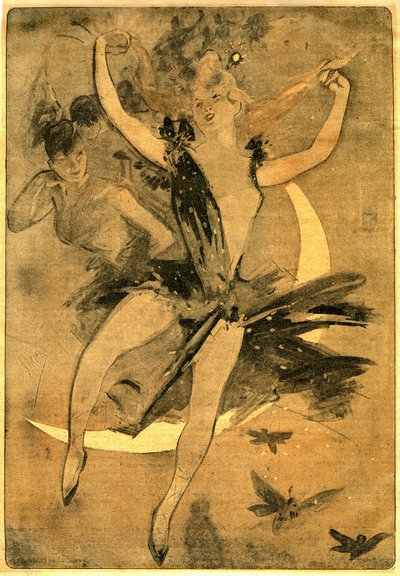 Jules Cheret 的绘画说明了 Felicien Champsaur 的“Lulu”，小说和哑剧于一幕（1900 年）上演了小丑舞者。 “露露”被认为是在法国被称为“马戏文学”的最好例子之一。 作者 朱尔斯·切雷特（Jules Cheret）