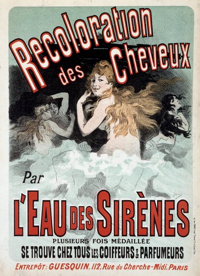 云中的裸女——19 世纪后期 Jules Cheret 的“L