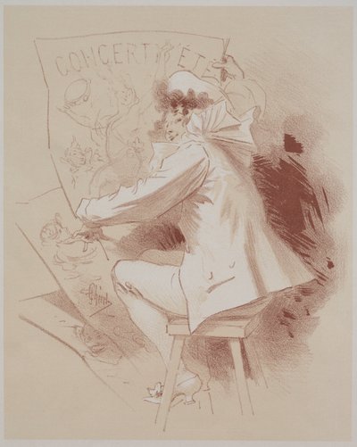 夏季音乐会c。 1895-1900。 作者 朱尔斯·切雷特（Jules Cheret）