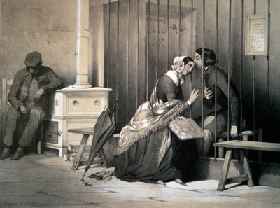 囚犯，儒勒-大卫（1808-1892），雕刻，法国 作者 朱尔斯·大卫