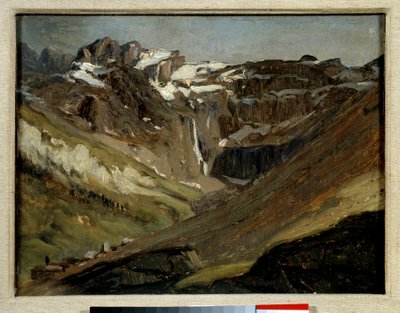 加利尼的马戏团在朱尔斯·杜普雷（Jules Dupre）的比利牛斯山画中 作者 朱尔斯·杜佩