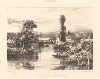 阿朗松景色 (Vue prise à Alençon) 作者 朱尔斯·杜佩