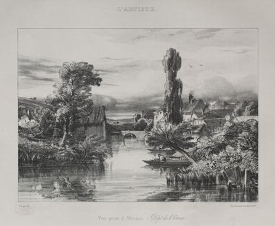 阿伦松附近的风景，1839年。 作者 朱尔斯·杜佩