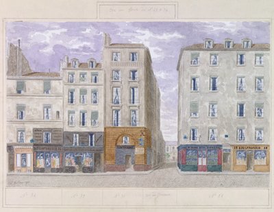 法国巴黎Rue du Four，No.28至No.34，1893年（纸上写着） 作者 朱尔斯·盖德拉