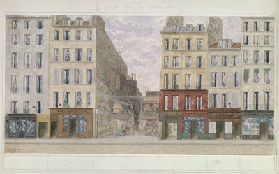 1893年法国巴黎rue du Four第8号至第16号（纸上写着） 作者 朱尔斯·盖德拉