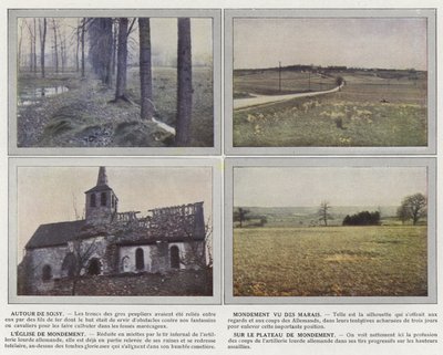 在Soisy周围，Mondement vu des Marais，Mondement教堂，在高原上 作者 Jules Gervais Courtellemont