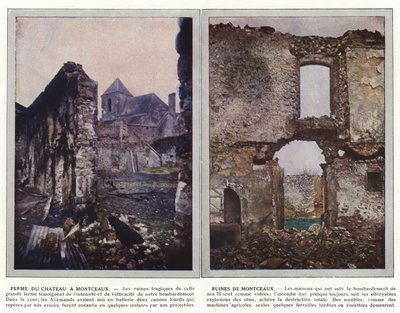 城堡农场在Montceaux，Montceaux废墟 作者 Jules Gervais Courtellemont