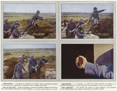 掷弹兵，掷弹兵，Qui-Vive，A Grenade 作者 Jules Gervais Courtellemont