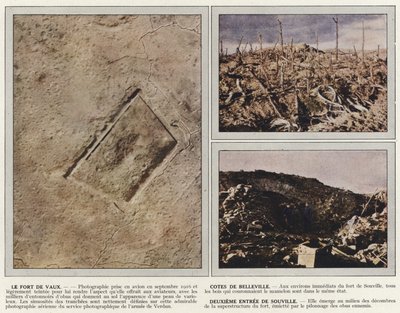 Fort Vaux，Cotes de Belleville，Souville的第二个主菜 作者 Jules Gervais Courtellemont